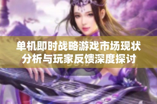 单机即时战略游戏市场现状分析与玩家反馈深度探讨