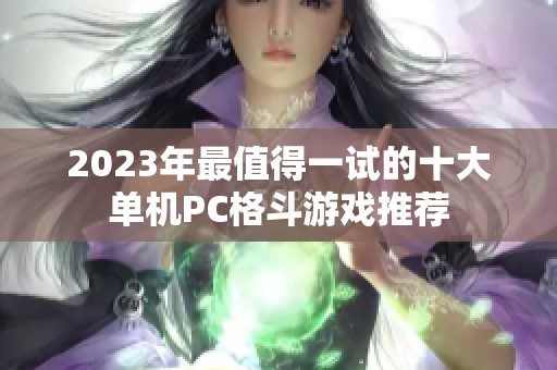 2023年最值得一试的十大单机PC格斗游戏推荐