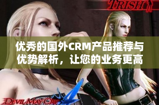 优秀的国外CRM产品推荐与优势解析，让您的业务更高效