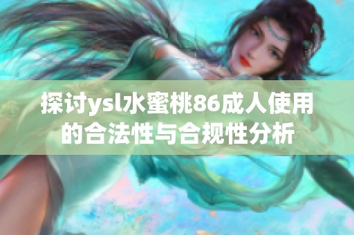 探讨ysl水蜜桃86成人使用的合法性与合规性分析