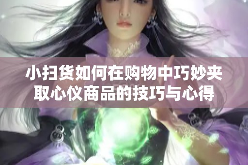 小扫货如何在购物中巧妙夹取心仪商品的技巧与心得