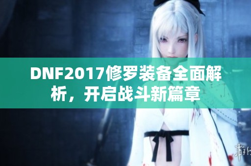 DNF2017修罗装备全面解析，开启战斗新篇章