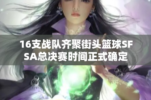 16支战队齐聚街头篮球SFSA总决赛时间正式确定