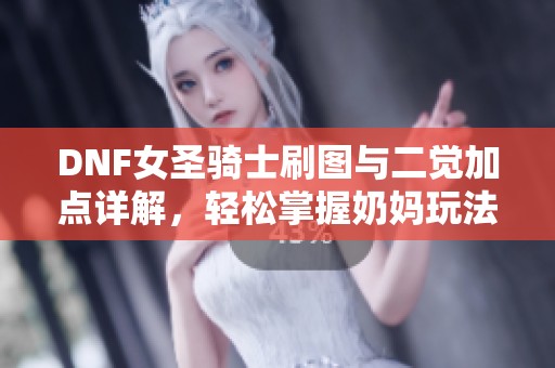 DNF女圣骑士刷图与二觉加点详解，轻松掌握奶妈玩法技巧