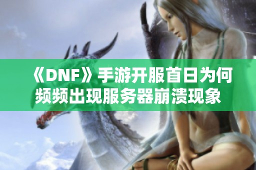 《DNF》手游开服首日为何频频出现服务器崩溃现象