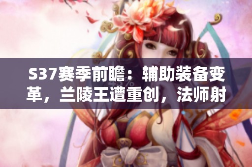 S37赛季前瞻：辅助装备变革，兰陵王遭重创，法师射手迎来新机遇