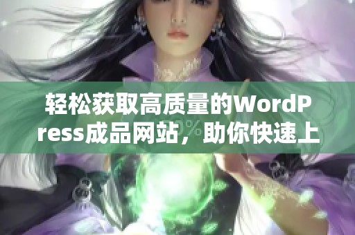 轻松获取高质量的WordPress成品网站，助你快速上线