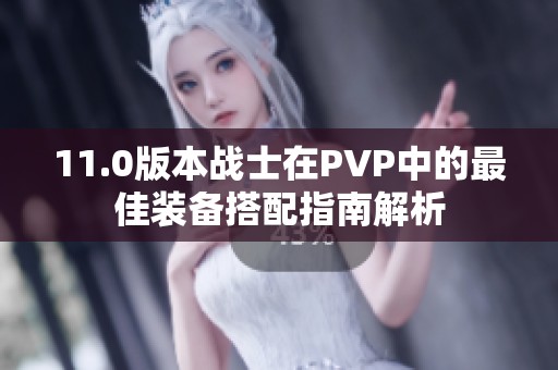 11.0版本战士在PVP中的最佳装备搭配指南解析