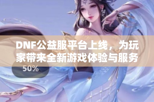 DNF公益服平台上线，为玩家带来全新游戏体验与服务