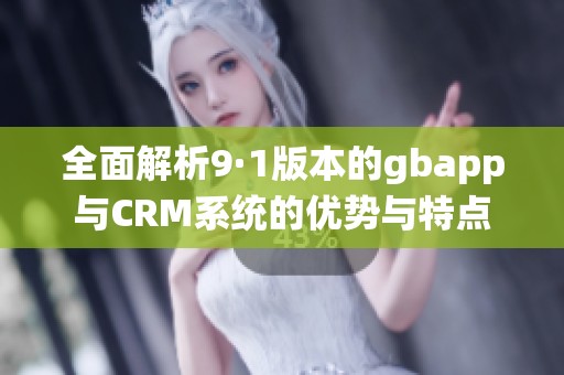 全面解析9·1版本的gbapp与CRM系统的优势与特点