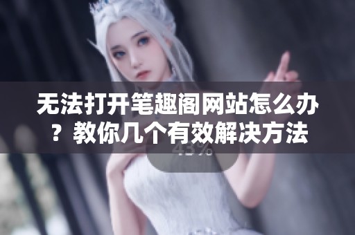 无法打开笔趣阁网站怎么办？教你几个有效解决方法