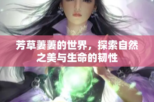 芳草萋萋的世界，探索自然之美与生命的韧性