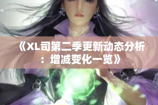 《XL司第二季更新动态分析：增减变化一览》