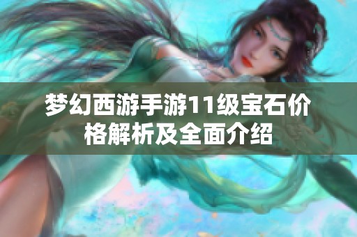 梦幻西游手游11级宝石价格解析及全面介绍