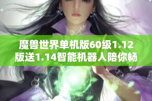 魔兽世界单机版60级1.12版送1.14智能机器人陪你畅玩游戏