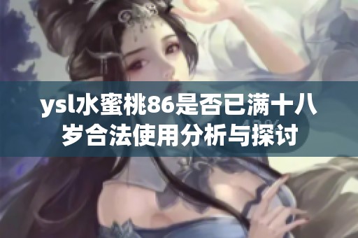 ysl水蜜桃86是否已满十八岁合法使用分析与探讨