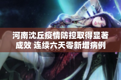 河南沈丘疫情防控取得显著成效 连续六天零新增病例