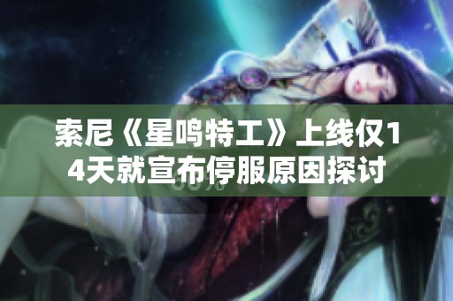 索尼《星鸣特工》上线仅14天就宣布停服原因探讨