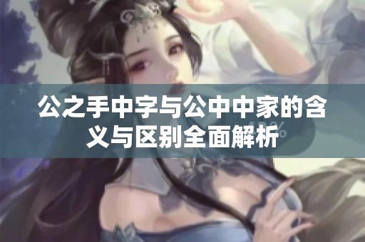 公之手中字与公中中家的含义与区别全面解析