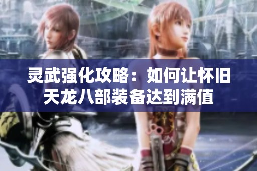 灵武强化攻略：如何让怀旧天龙八部装备达到满值