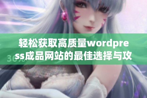 轻松获取高质量wordpress成品网站的最佳选择与攻略