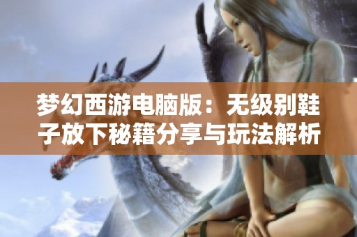 梦幻西游电脑版：无级别鞋子放下秘籍分享与玩法解析