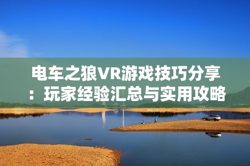 电车之狼VR游戏技巧分享：玩家经验汇总与实用攻略揭秘