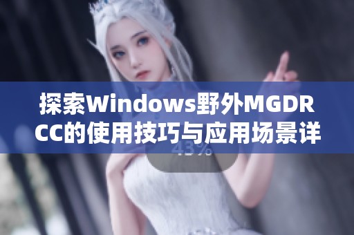 探索Windows野外MGDRCC的使用技巧与应用场景详解