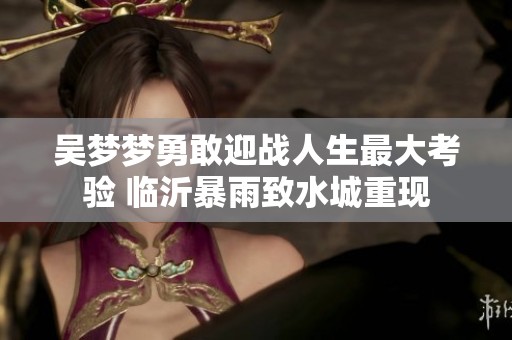 吴梦梦勇敢迎战人生最大考验 临沂暴雨致水城重现