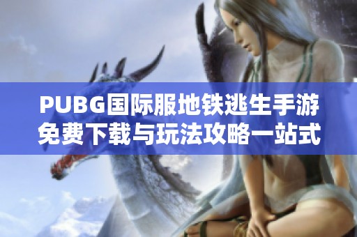 PUBG国际服地铁逃生手游免费下载与玩法攻略一站式介绍