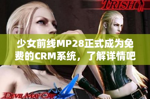 少女前线MP28正式成为免费的CRM系统，了解详情吧