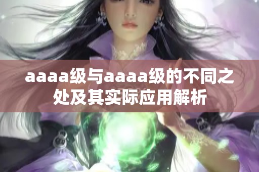 aaaa级与aaaa级的不同之处及其实际应用解析