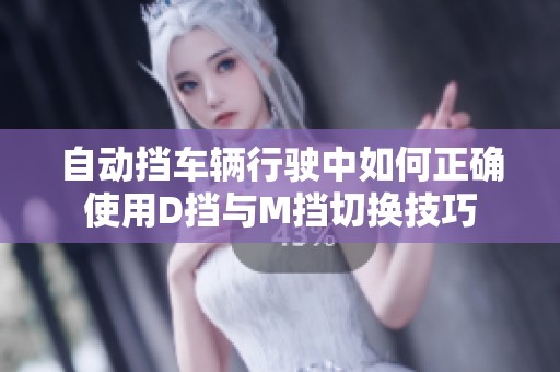 自动挡车辆行驶中如何正确使用D挡与M挡切换技巧