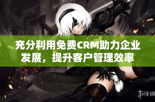 充分利用免费CRM助力企业发展，提升客户管理效率