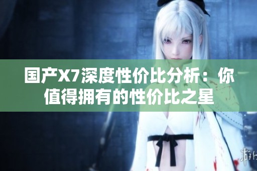 国产X7深度性价比分析：你值得拥有的性价比之星