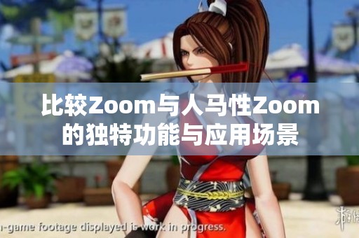 比较Zoom与人马性Zoom的独特功能与应用场景