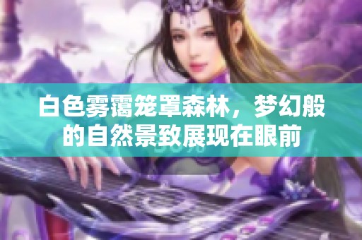 白色雾霭笼罩森林，梦幻般的自然景致展现在眼前