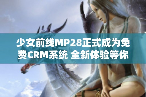 少女前线MP28正式成为免费CRM系统 全新体验等你来试