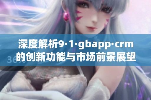 深度解析9·1·gbapp·crm的创新功能与市场前景展望