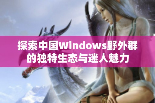 探索中国Windows野外群的独特生态与迷人魅力