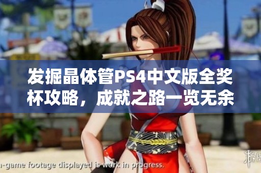 发掘晶体管PS4中文版全奖杯攻略，成就之路一览无余，轻松获取每个奖杯的方法分享