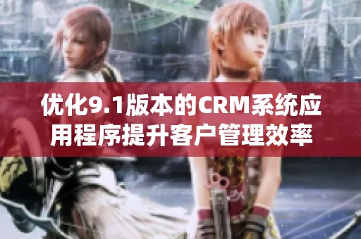 优化9.1版本的CRM系统应用程序提升客户管理效率