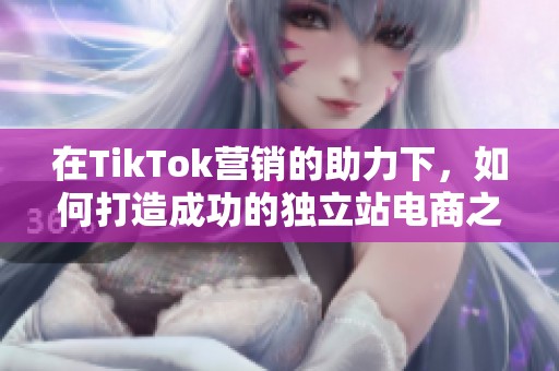 在TikTok营销的助力下，如何打造成功的独立站电商之路