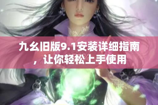 九幺旧版9.1安装详细指南，让你轻松上手使用