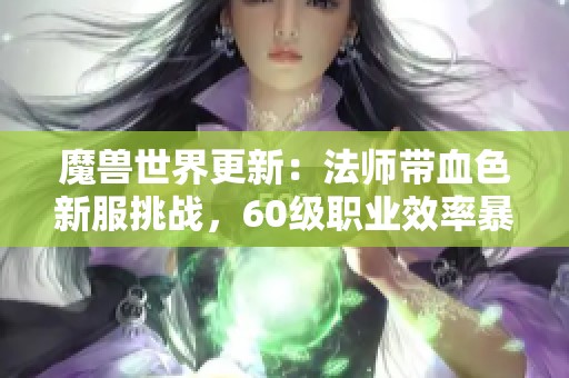 魔兽世界更新：法师带血色新服挑战，60级职业效率暴跌